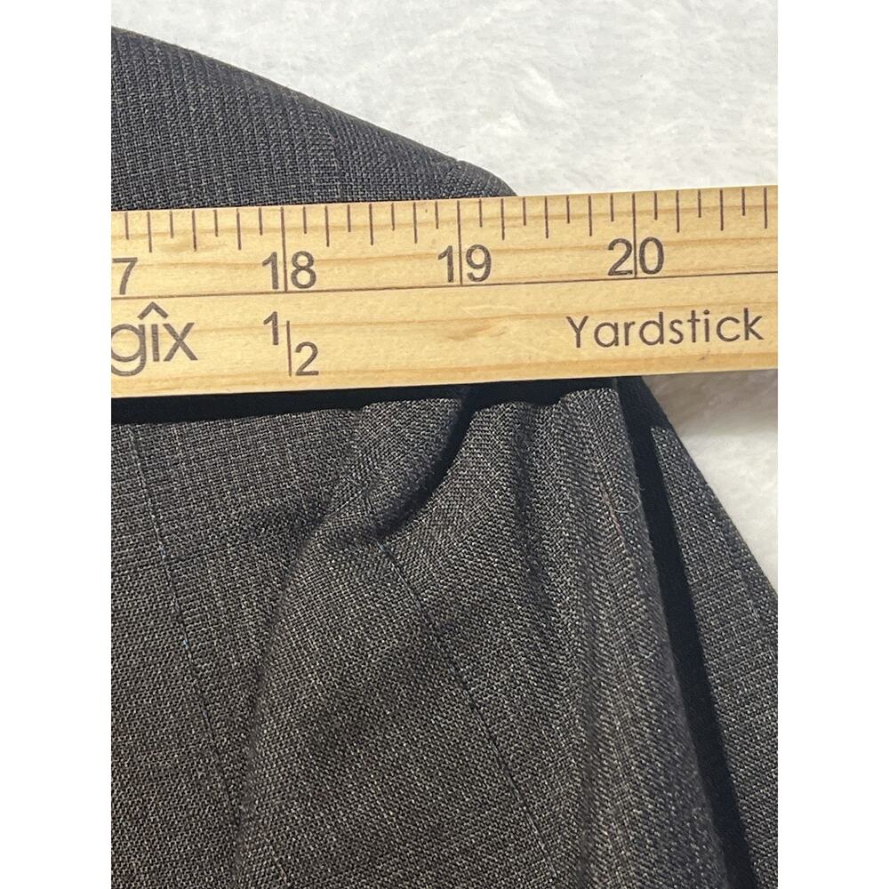 Vtg Hart Marx x Barrister 44L Brown Gray Tonal Ghost Glen Plaid Blazer Jacket - Picture 12 of 15